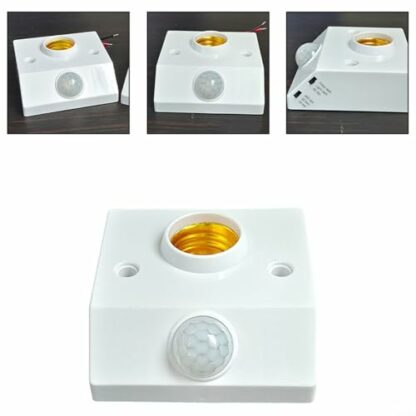 Alanmoship E27 Infrared Motion Sensor Light Socket Holder Auto On/Off Energy Saving Lamp Base 4 Alanmoship E27 Infrared Motion Sensor Light Socket Holder Auto On/Off Energy Saving Lamp Base - Image 4