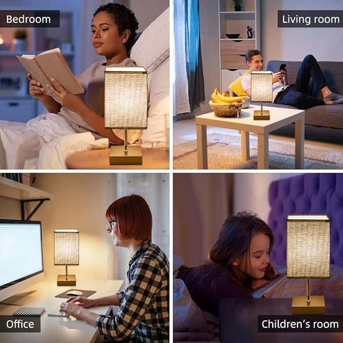 Aomeya Touch Control Table Lamp, 3-Way Dimmable Bedside Lamps Aomeya Touch Control Table Lamp, 3-Way Dimmable Bedside Lamps