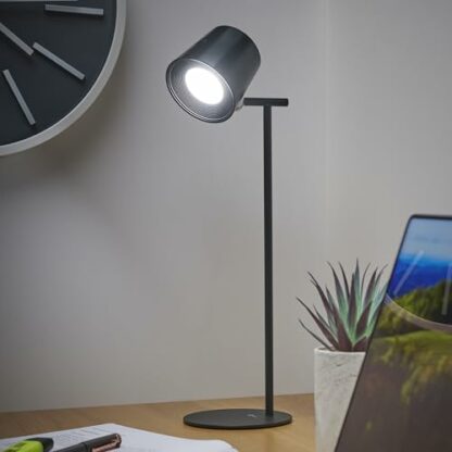 Auraglow Rechargeable Wall & Desk Lamp, Battery Operated Cordless Touch Lamp, Dimmable White LED Light for Bedside, Lounge, Dining Room, Hallway, Hotel & Restaurant - Image 4