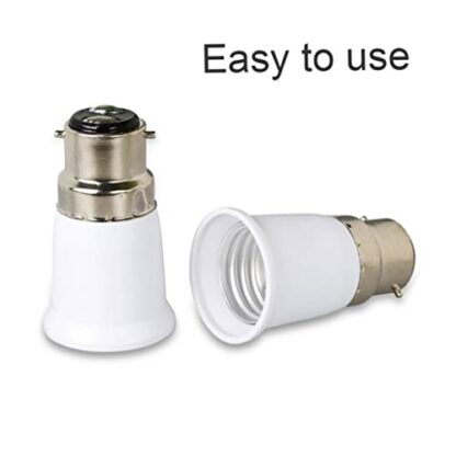 B22 to E27 Adapter, 4pcs Light Socket Converter, Bulb Screw Socket Adapter, Chandelier Light Socket for Ceiling Fans Light, Pendant Light, Chandelier 3 B22 to E27 Adapter, 4pcs Light Socket Converter, Bulb Screw Socket Adapter, Chandelier Light Socket for Ceiling Fans Light, Pendant Light, Chandelier - Image 3