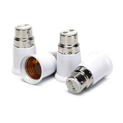 B22 to E27 Adapter, 4pcs Light Socket Converter, Bulb Screw Socket Adapter, Chandelier Light Socket for Ceiling Fans Light, Pendant Light, Chandelier 4 B22 to E27 Adapter, 4pcs Light Socket Converter, Bulb Screw Socket Adapter, Chandelier Light Socket for Ceiling Fans Light, Pendant Light, Chandelier - Image 4