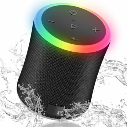 BESNOOW Portable Bluetooth Speaker Stereo Pairing, IPX7 Waterproof Wireless Speaker with HD Loud Stereo Sound, 8H Playtime Bluetooth Speakers, Bluetooth 5.3, RGB Lights, Outdoor Speaker for Party - Image 2
