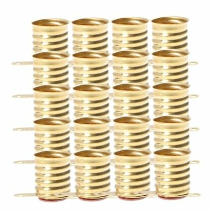 BESTonZON 30pcs All Copper Lamp Holder Light Socket Lamp Base E10 Lamp Holder Base LED Lamp Socket Holder Copper LED Lamp Holder Copper E10 Screw Holder E10 LED Socket Bulb Holder Golden - Image 2