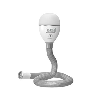 BLACK+DECKER Snake Light, Use for Book Light, Desk Light, and Work Light, 2 Settings, Flexible and Rechargeable (BDCFSL01) - Image 2