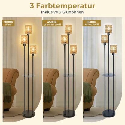 BTTO LED Rattan Floor lamp-UK-New - Image 4