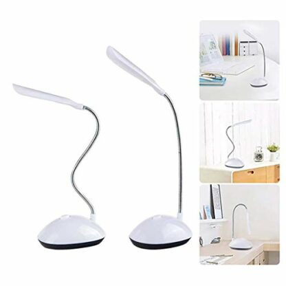 Battery Powered LED Desk Lamp 360 Degree Rotation Adjustable Gooseneck Hose Eye For Reading Night Lights - Image 4