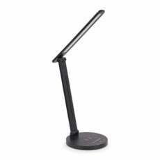 Black Dimmable LED Task Desk Lamp Wireless Charging Adjustable Reading Light