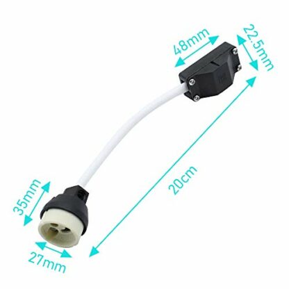 BlueXP 8 Pack GU10 Lamp Holder 2 A 250 V GU10 Ceramic Lamp Bases Connector with Terminal Box Socket for GU10 LED Light Bulbs Halogen Bulbs Downlights Main Connector Adapter Fitting - Image 3