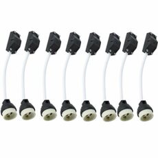 BlueXP 8 Pack GU10 Lamp Holder 2 A 250 V GU10 Ceramic Lamp Bases Connector with Terminal Box Socket for GU10 LED Light Bulbs Halogen Bulbs Downlights Main Connector Adapter Fitting