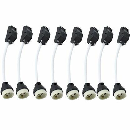 BlueXP 8 Pack GU10 Lamp Holder 2 A 250 V GU10 Ceramic Lamp Bases Connector with Terminal Box Socket for GU10 LED Light Bulbs Halogen Bulbs Downlights Main Connector Adapter Fitting - Image 2