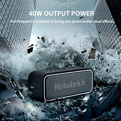 Bluetooth Speaker 40W,Portable Speaker with 3D Surround Sound,Enhanced Bass,IPX7 Waterproof Speaker,24H Playtime,Voice Assistant,True Wireless Stereoe Speakers for Outdoor,Travel,Home,Gardens - Image 3