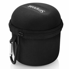 Bluetooth Speaker Case, Simpeak Mini Bluetooth Speaker Bag Compatible with Anker SoundCore/Etekcity RoverBeats T3/TaoTronics Wireless Speaker with Carabiner, Blue