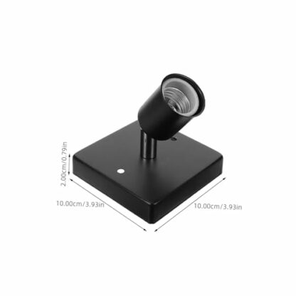 CANIGHT E27 Lamp Holder with 180 Degree Rotatable Socket Light Bulb E27 Socket for Versatile Lighting Options Compatible with LED and Dimmable Daylight Bulbs - Image 3