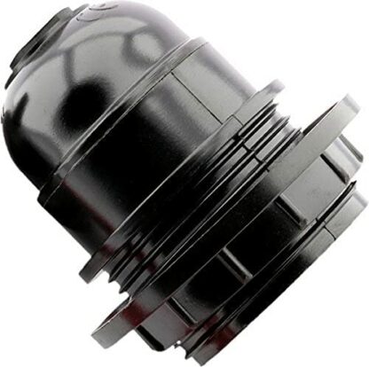 CF Edison Screw ES Bakelite Lamp Holder E27 Light Bulb Deco Lamp Black Fitting - Image 3