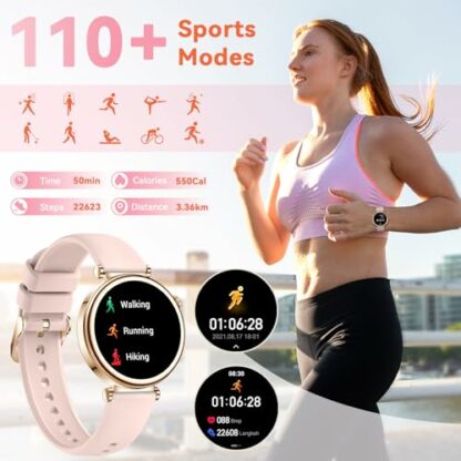 CIVO Smart Watches for Women Fitness Sport Tracker Health Blood Pressure Heart Rate Monitor Ladies Smartwatch for Android iOS Phone - Image 3