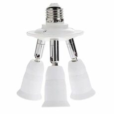CLWHJ 360 Degrees Adjustable 3 in 1 E26/E27 Splitter Socket Adapter. E26/E27 Standard LED Bulbs 360 Degrees Adjustable 180 Degree Bendable Max Watt 180W