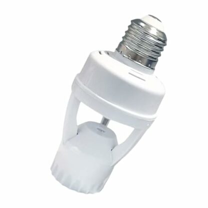 CPAOWEHF E27 LED Bulb Base With 360 Motion Sensoring Indoor E27 Motion Sensoring Lamp Socket Simple To Use For Hallways & Garages - Image 2