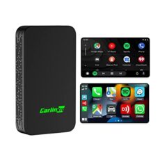 Carlinkit 5.0 Wireless CarPlay und Android Auto 2 in 1 Adapter,For cars wired apple CarPlay or wired Android Auto Function,(Model year:2017 to 2024) Support voice assistant, navigation, music
