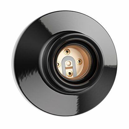 Ceiling Light/lamp Socket Elektra, Porcelain, 1 x E27 max. 300W, 90mm Ø (Number and Colour Selectable) 4 Ceiling Light/lamp Socket Elektra, Porcelain, 1 x E27 max. 300W, 90mm Ø (Number and Colour Selectable) - Image 4