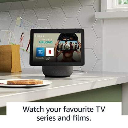 Certified Refurbished Echo Show 10 (3rd generation, 2020 release) | HD smart display with motion and Alexa, Charcoal Fabric 4 Certified Refurbished Echo Show 10 (3rd generation, 2020 release) | HD smart display with motion and Alexa, Charcoal Fabric - Image 4