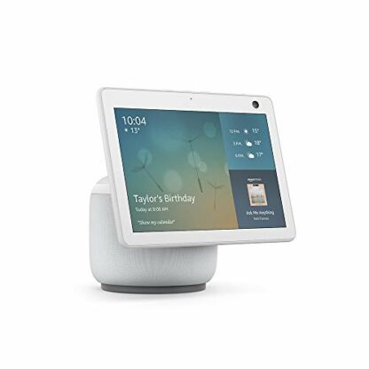 Certified Refurbished Echo Show 10 (3rd generation, 2020 release) | HD smart display with motion and Alexa, Glacier White Fabric 2 Certified Refurbished Echo Show 10 (3rd generation, 2020 release) | HD smart display with motion and Alexa, Glacier White Fabric - Image 2