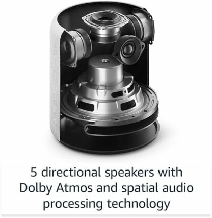 Certified Refurbished Echo Studio | Our best-sounding smart speaker ever, with Dolby Atmos and Alexa | Glacier White 3 Certified Refurbished Echo Studio | Our best-sounding smart speaker ever, with Dolby Atmos and Alexa | Glacier White - Image 3