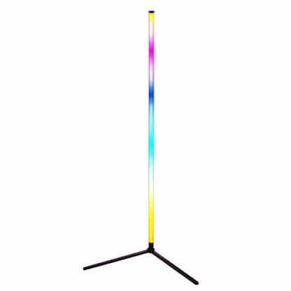 Corner Floor Lamp, 120cm Smart RGB LED Floor Lamp with App Remote Control, Music Sync, DIY Mode, Timer, 16 Million Colour Changing Standing Lamp, Dimmable Modern Mood Lighting for Living Room, Bedroom - Image 2