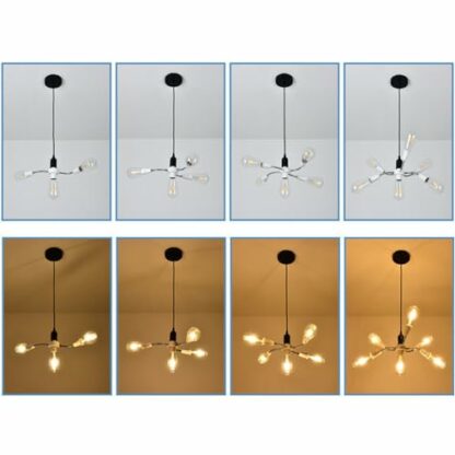 DAYnagh Adjustable E27 Base Light Socket Splitter Gooseneck LED Bulbs Holder Converter With Extension Hose 3 4 5 6 Way Adapter 3 DAYnagh Adjustable E27 Base Light Socket Splitter Gooseneck LED Bulbs Holder Converter With Extension Hose 3 4 5 6 Way Adapter - Image 3
