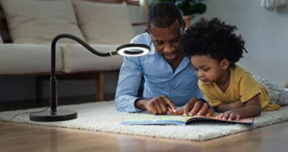 Daylight Multiplex 3-in-1 Lamp: Versatile Lighting for Living Room, Bedroom, Office - 5 Brightness, 3 Colors - Reading, Study, Nail Care - 12W, Black 4 Daylight Multiplex 3-in-1 Lamp: Versatile Lighting for Living Room, Bedroom, Office - 5 Brightness, 3 Colors - Reading, Study, Nail Care - 12W, Black - Image 4