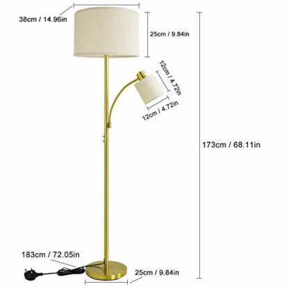 Depuley Mother and Child Floor lamp with Fabric lampshade - Image 4