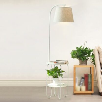 Desk lamp Floor Lamp Floor Lamps End Table with Charging Station, Bedside Table with Lamp Attached, Small Side Table Lamp for Bedroom Standing Lamp(Blue) Table lamp 4 Desk lamp Floor Lamp Floor Lamps End Table with Charging Station, Bedside Table with Lamp Attached, Small Side Table Lamp for Bedroom Standing Lamp(Blue) Table lamp - Image 4