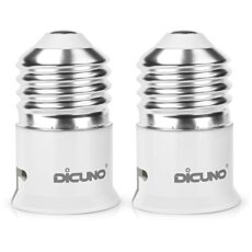 DiCUNO E27 to B22 Socket Converter 6-Pack Socket Adapter Lamp Base Adapter for LED Bulbs and Incandescent Bulbs and CFL Bulbs