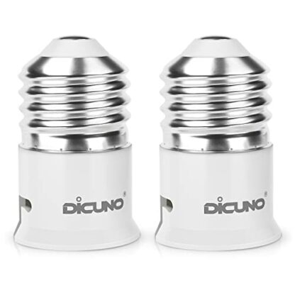 DiCUNO E27 to B22 Socket Converter 6-Pack Socket Adapter Lamp Base Adapter for LED Bulbs and Incandescent Bulbs and CFL Bulbs 2 DiCUNO E27 to B22 Socket Converter 6-Pack Socket Adapter Lamp Base Adapter for LED Bulbs and Incandescent Bulbs and CFL Bulbs - Image 2
