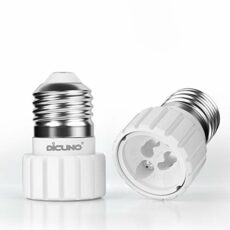 Dicuno E27 to GU10 Socket Converter/ES Edison Screw E27 to GU10 Socket Lamp Holder Adapter for LED Bulbs Maximum Wattage 200W Maximum Voltage 250V[Energy Class A++]