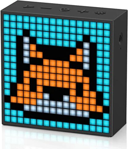 Divoom Timebox evo Pixel Art LED Bluetooth Speaker App Control, Smart Portable Wireless Speaker with Powerful Bass, Supports Alarm Clock Radio, Microphone (Black,1 Pack) - Image 2