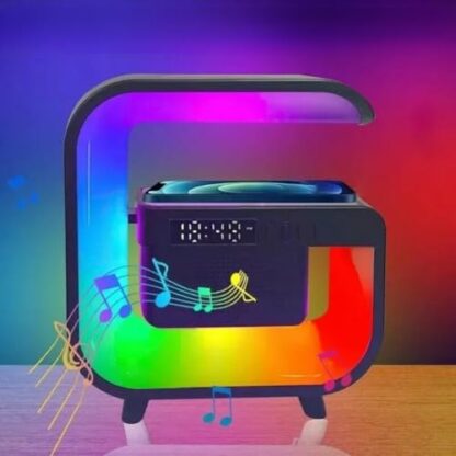 EBILUN Multifunction LED Lamp Smart Bluetooth Speaker Wireless Charger RGB Alarm Clock Night Light 2 EBILUN Multifunction LED Lamp Smart Bluetooth Speaker Wireless Charger RGB Alarm Clock Night Light - Image 2