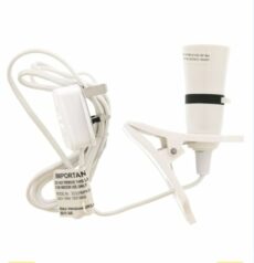 EDEN-ZONE Clip On Lamp Holder, 2m Cable, UK Plug, On/Off Switch
