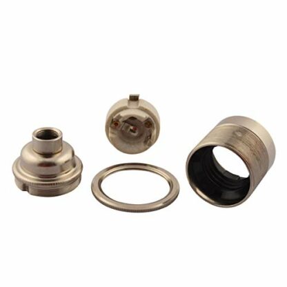 ES Edison Screw Lamp Holders with Shade Ring Choose 1/2" or 10mm Entry - Image 4