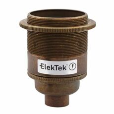 ES Edison Screw Lamp Holders with Shade Ring Choose 1/2" or 10mm Entry