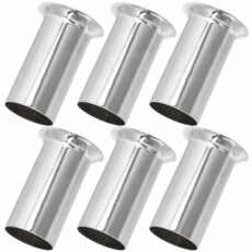 ETHZZLE 6pcs E14 Flanging Sleeve Lamp Base Holders for Chandelier Universal Socket Tube for Light Bulbs Durable and Reliable Lamp Holder Accessories