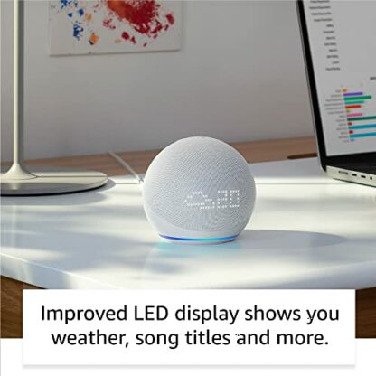 Echo Dot (5th generation, 2022 release) smart speaker with clock and Alexa - Image 4