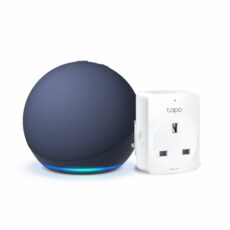 Echo Dot (5th generation) | Deep Sea Blue + TP-Link Tapo P110M Smart Plug with Energy Monitoring, Works with Alexa - Smart Home Starter Kit