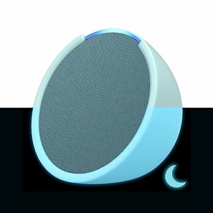 Echo Pop | Full sound compact Wi-Fi and Bluetooth smart speaker with Alexa | Midnight Teal and a Made For Amazon Sleeve for Echo Pop (2023 release), Glow-in-the-dark - Image 2