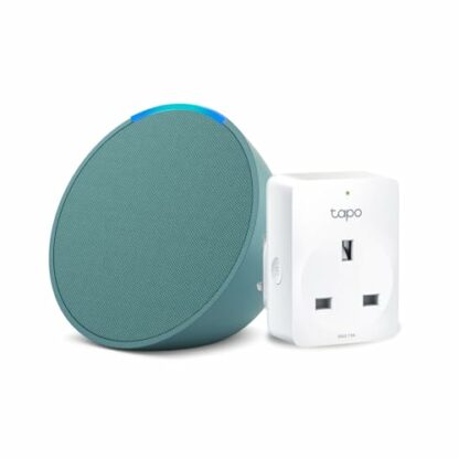 Echo Pop | Midnight Teal + TP-Link Tapo P110M Smart Plug with Energy Monitoring, Works with Alexa - Smart Home Starter Kit 2 Echo Pop | Midnight Teal + TP-Link Tapo P110M Smart Plug with Energy Monitoring, Works with Alexa - Smart Home Starter Kit - Image 2