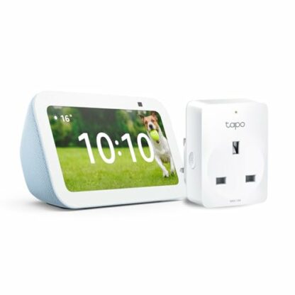 Echo Show 5 (3rd generation) | Cloud Blue + TP-Link Tapo P110M Smart Plug with Energy Monitoring, Works with Alexa - Smart Home Starter Kit 2 Echo Show 5 (3rd generation) | Cloud Blue + TP-Link Tapo P110M Smart Plug with Energy Monitoring, Works with Alexa - Smart Home Starter Kit - Image 2