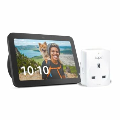 Echo Show 8 (3rd generation) | Charcoal + TP-Link Tapo P110M Smart Plug with Energy Monitoring, Works with Alexa - Smart Home Starter Kit 2 Echo Show 8 (3rd generation) | Charcoal + TP-Link Tapo P110M Smart Plug with Energy Monitoring, Works with Alexa - Smart Home Starter Kit - Image 2