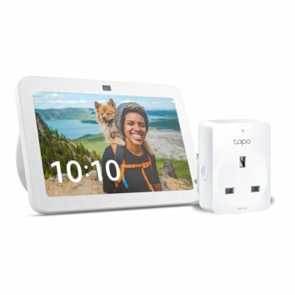 Echo Show 8 (3rd generation) | Glacier White + TP-Link Tapo P110M Smart Plug with Energy Monitoring, Works with Alexa - Smart Home Starter Kit 2 Echo Show 8 (3rd generation) | Glacier White + TP-Link Tapo P110M Smart Plug with Energy Monitoring, Works with Alexa - Smart Home Starter Kit - Image 2