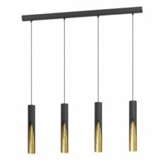 Eglo LED Pendant Light Barbotto, 3 lamp Ceiling Light Fitting with indirect Lighting