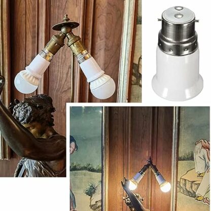 FGDTREE 6Pcs B22 To E27 Lights Socket Adapter Bulb Holder Bayonets To Screw Converter For LED Light Lamp Bulb Lighting Accessory 3 FGDTREE 6Pcs B22 To E27 Lights Socket Adapter Bulb Holder Bayonets To Screw Converter For LED Light Lamp Bulb Lighting Accessory - Image 3