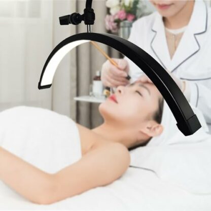 FXNFXLA Half Moon Light 24 Inch, LED Lash Light for Eyelash Tech, 40w Lash Lamp for Eyelash Extensions, Tattoo Artists, Nail Tech, Esthetician, Adjustable Floor Lamp - Image 4